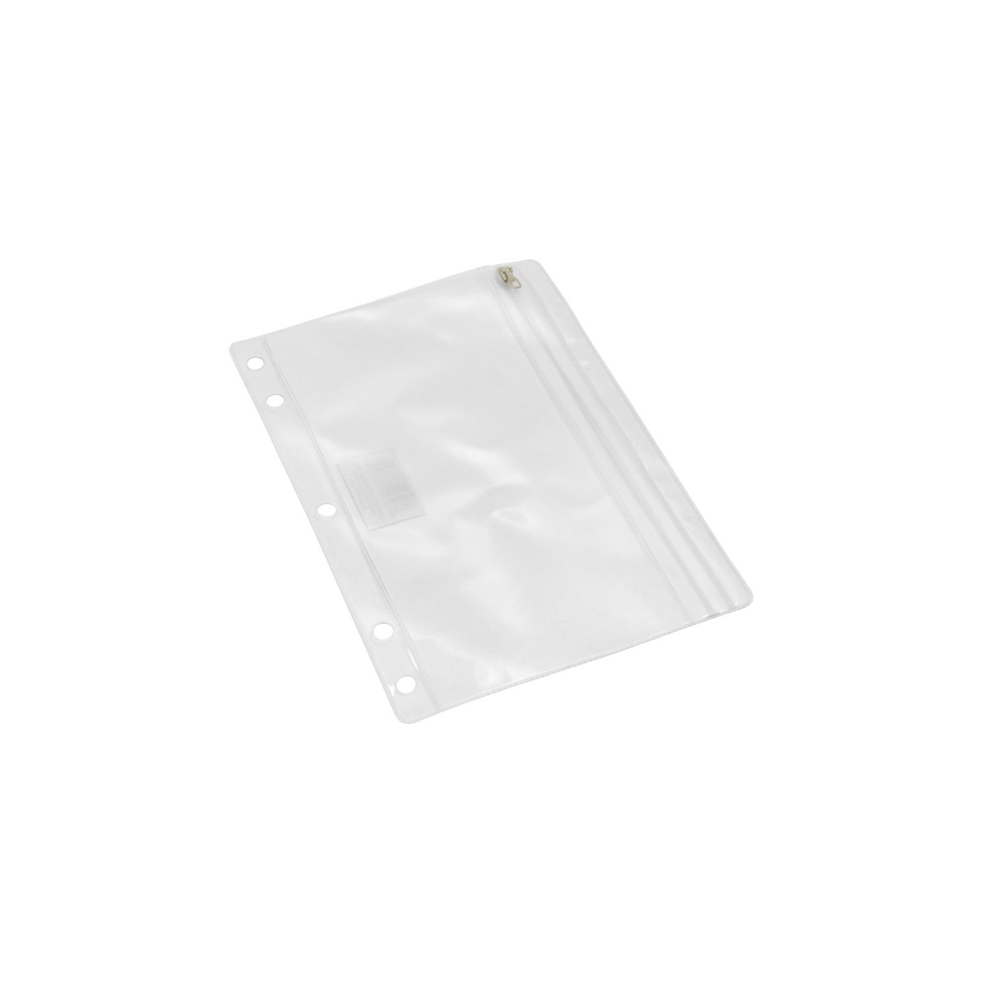 Charles Leonard 2-Pocket Pencil Pouch, Clear, 10" x 7", 1 Count