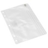Charles Leonard 2-Pocket Pencil Pouch, Clear, 10" x 7", 1 Count