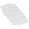 Charles Leonard Clear Vinyl Pencil Pouch with Zip-lock Closure, Pack of 24