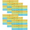 Charles Leonard Translucent Plastic Ruler, 12-Inch, Assorted Colors, Pack of 36