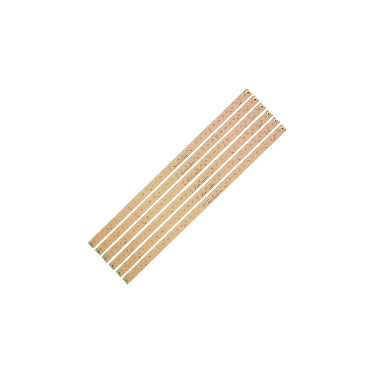 Charles Leonard Wood Yardstick, Pack of 6