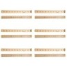 Charles Leonard Meter Stick Ruler with Metal End, Pack of 6