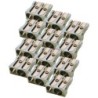 Charles Leonard Metal Pencil Sharpener, Two Hole, Pack of 12