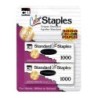 Charles Leonard Standard Color Staples, Assorted Colors, 1000 Per Box, 2 Boxes