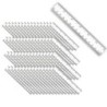 Charles Leonard Plastic Ruler, 6", Inches/Metric, Clear, Pack of 48