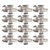 Charles Leonard Safety Pins, Assorted Sizes, 50 Per Pack, 12 Packs