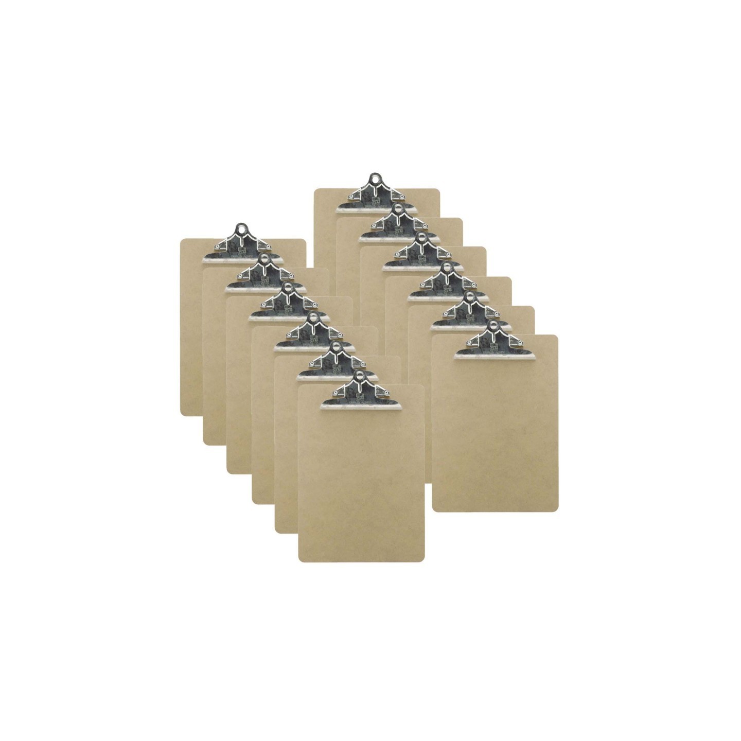 Charles Leonard Letter Size Hardwood Clipboard, Pack of 12