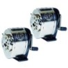 Charles Leonard Mountable Heavy Duty Steel Pencil Sharpener, Multi Size Pencil Holes (8 Sizes), Silver, Pack of 2