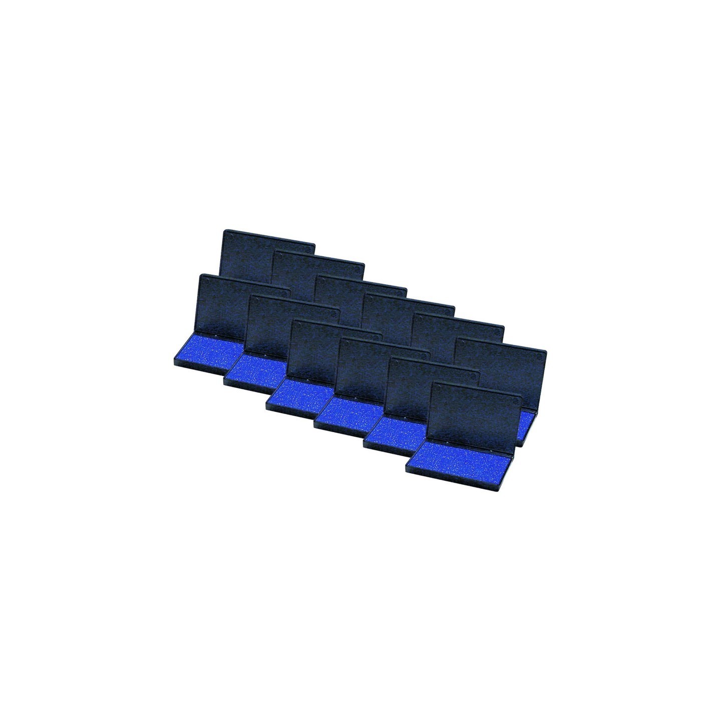 Charles Leonard Stamp Pad, Blue, Pack of 12