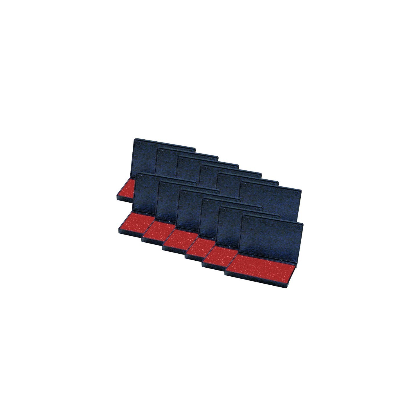 Charles Leonard Stamp Pad, Red, Pack Of 12