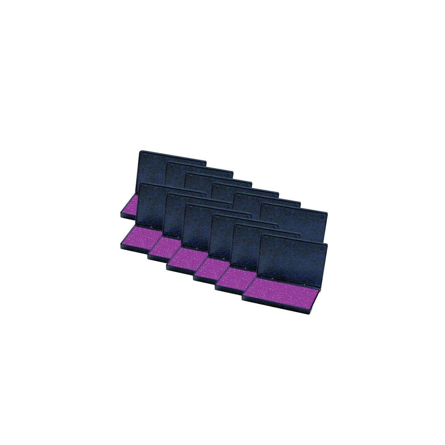 Charles Leonard Stamp Pad, Violet, Pack of 12