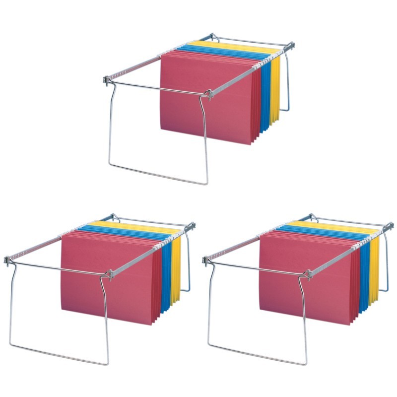 Charles Leonard Letter Size Hanging File Frame, Pack of 3