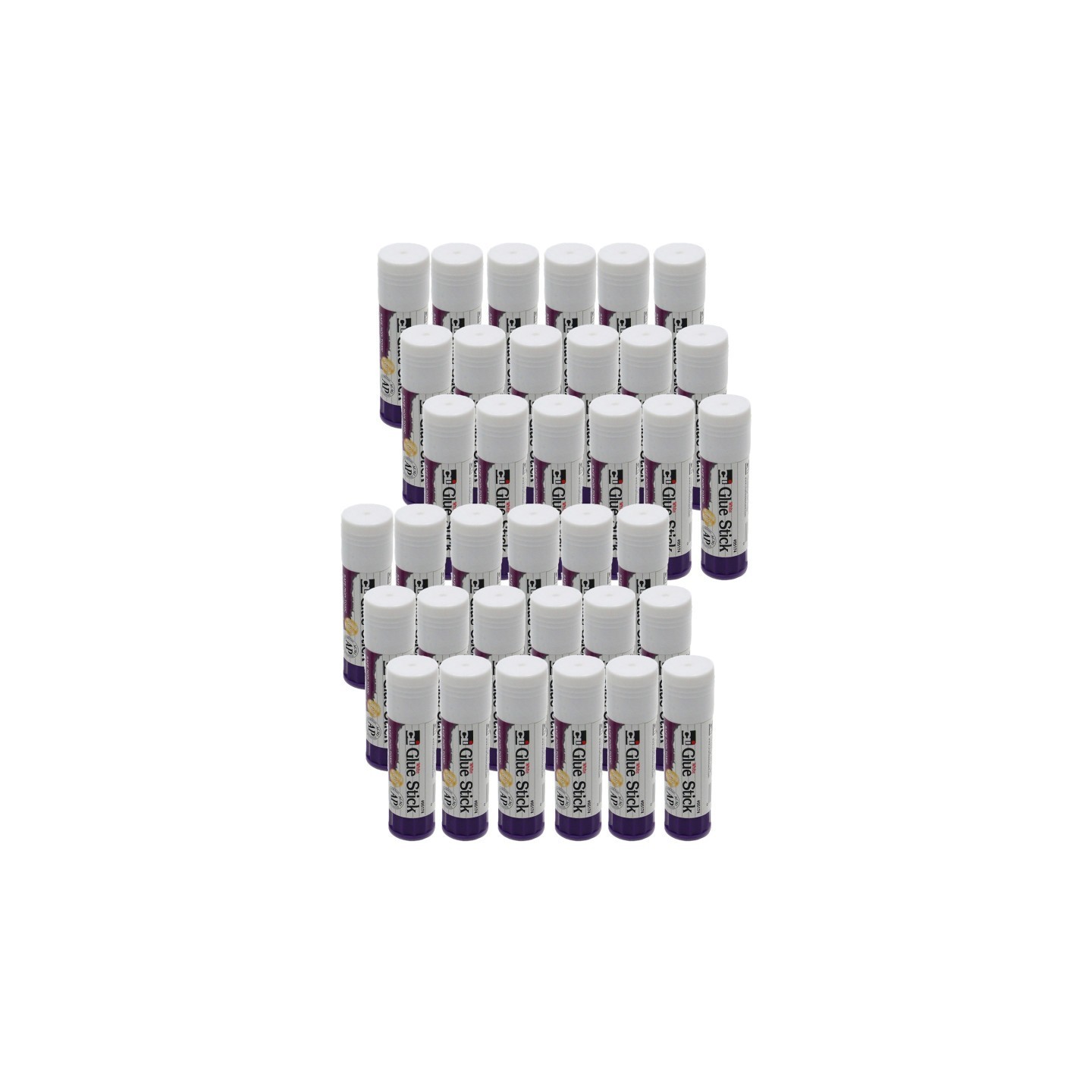 Charles Leonard Glue Stick, White, .74 oz, Pack of 36