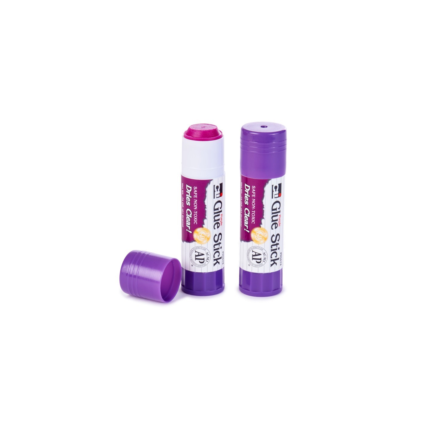 Charles Leonard Purple Glue Sticks, .74 oz, 12 Per Pack, 3 Packs