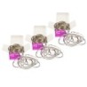 Charles Leonard Metal Book Rings, 3", Silver, 10 Per Pack, 3 Packs