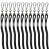 Champion Sports Lanyards, Black, Pack of 12