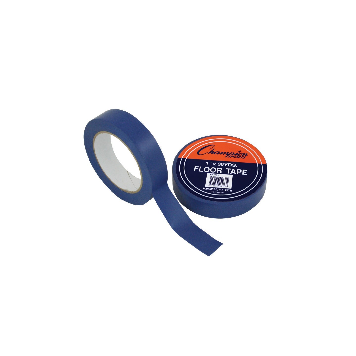 Champion Sports Floor Marking Tape, 1" x 36 yd, Blue