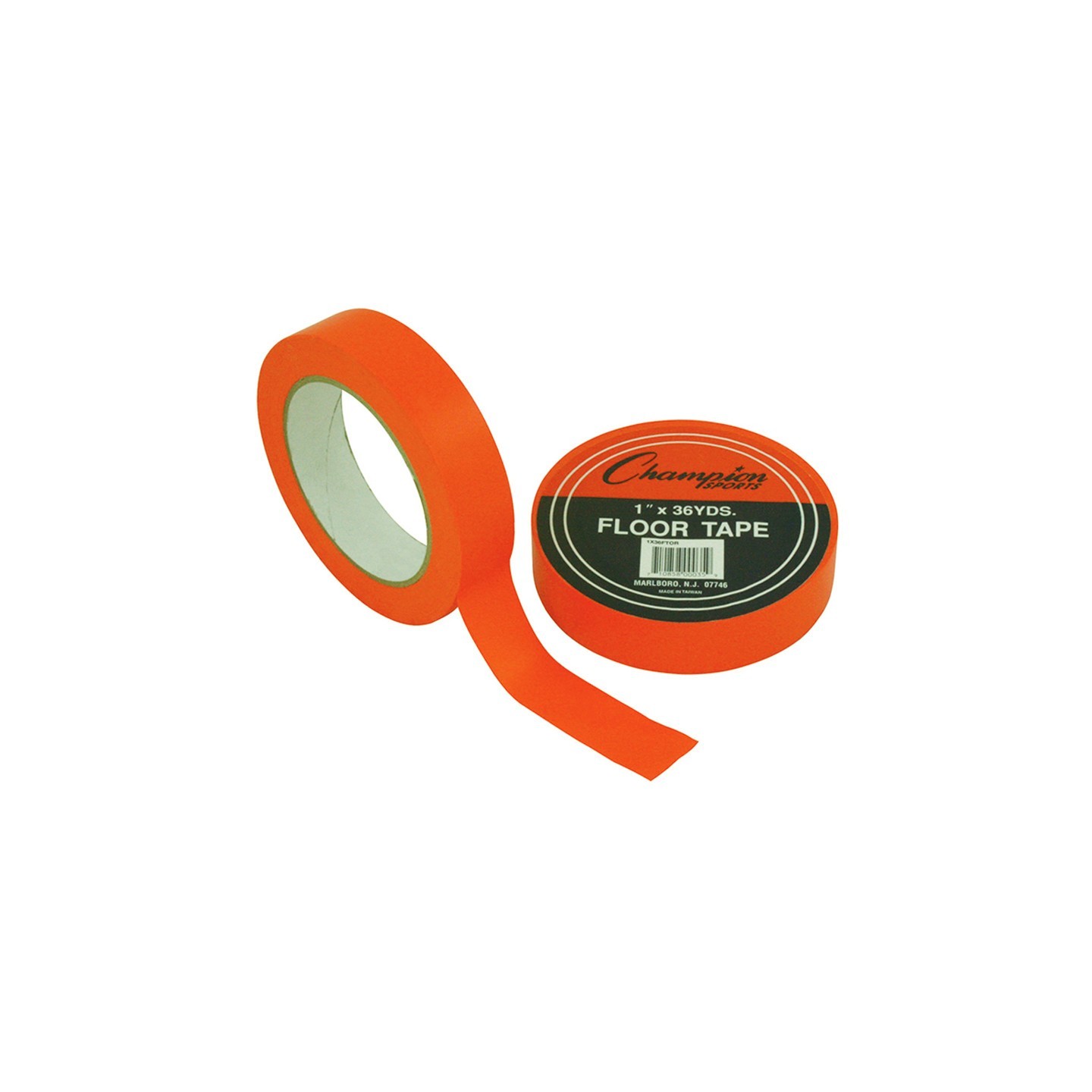 Champion Sports Floor Marking Tape, 1" x 36 yd, Orange