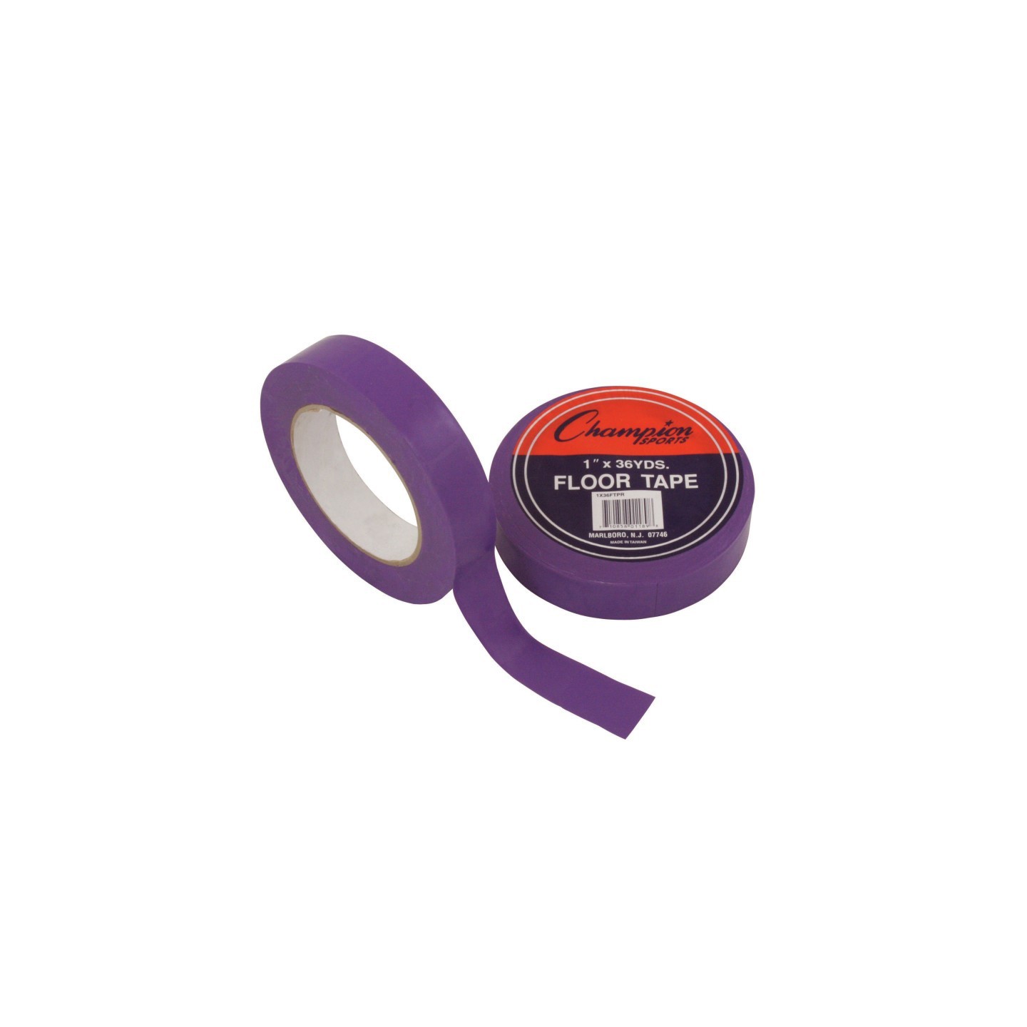 Champion Sports Floor Marking Tape, 1" x 36 yd, Purple