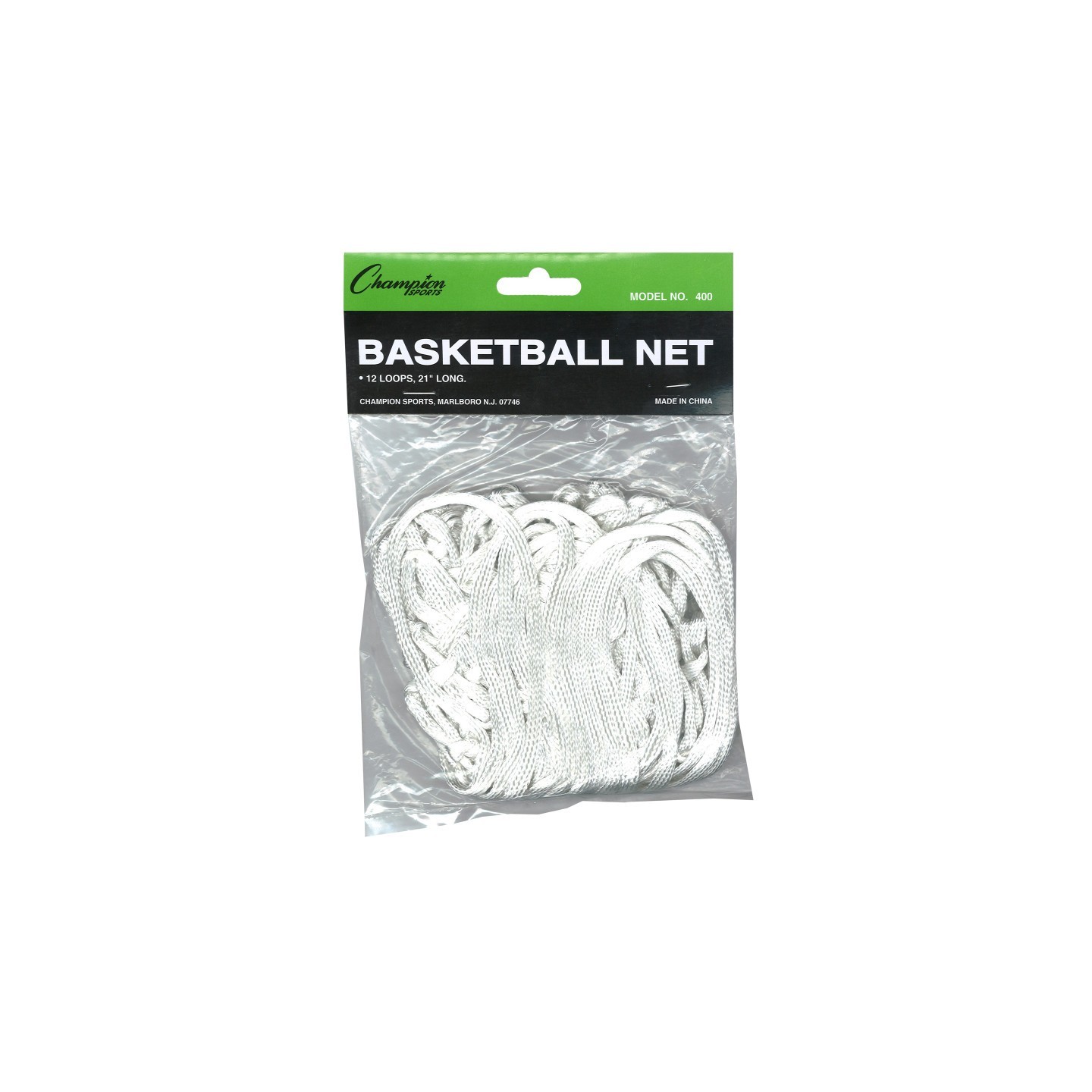Champion Sports Basketball Net, Standard Size, 4mm Braided Nylon