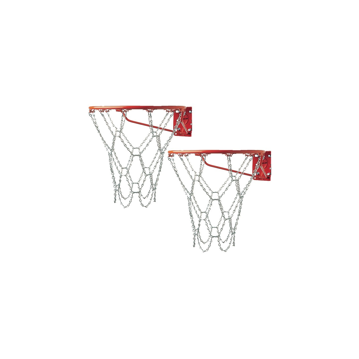 Champion Sports Steel Chain Basketball Net, Pack of 2