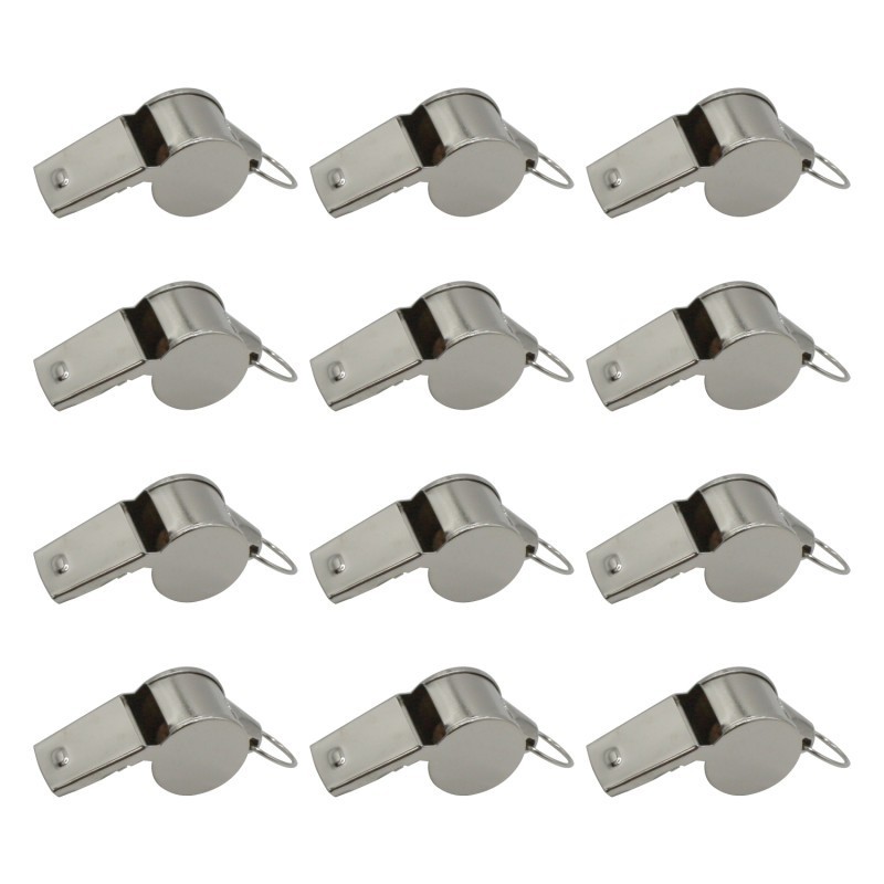 Champion Sports Metal Whistle, Set of 12