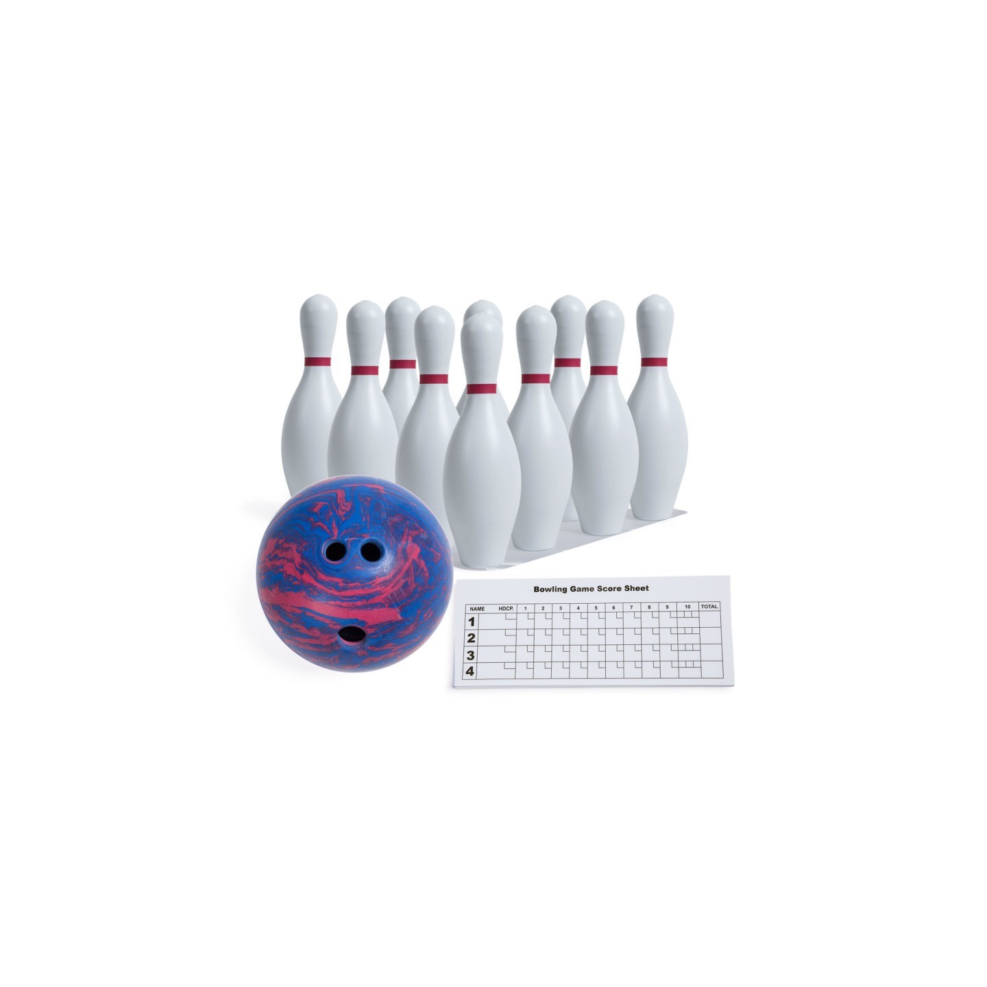 Champion Sports Plastic Bowling Ball & Pin Set