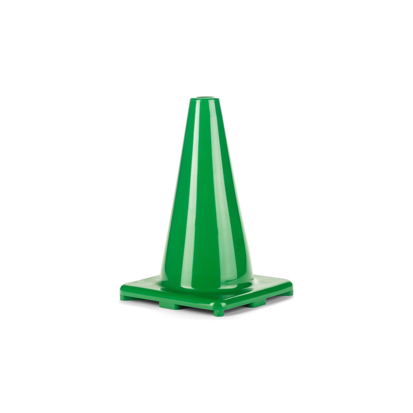 Champion Sports Hi-Visibility Flexible Vinyl Cone, Weighted, 12", Green