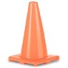 Champion Sports Hi-Visibility Flexible Vinyl Cone, Weighted, 12", Orange