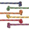 Champion Sports Braided Nylon Jump Rope, Assorted Colors, 8' Length, Pack of 6