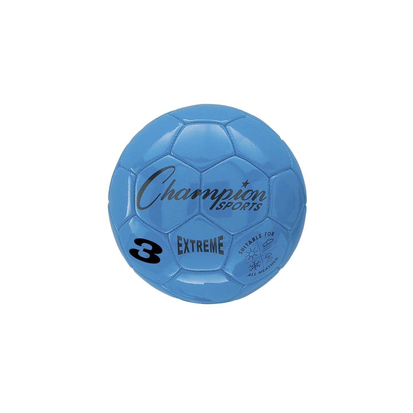 Champion Sports Extreme Soccer Ball, Size 3, Blue