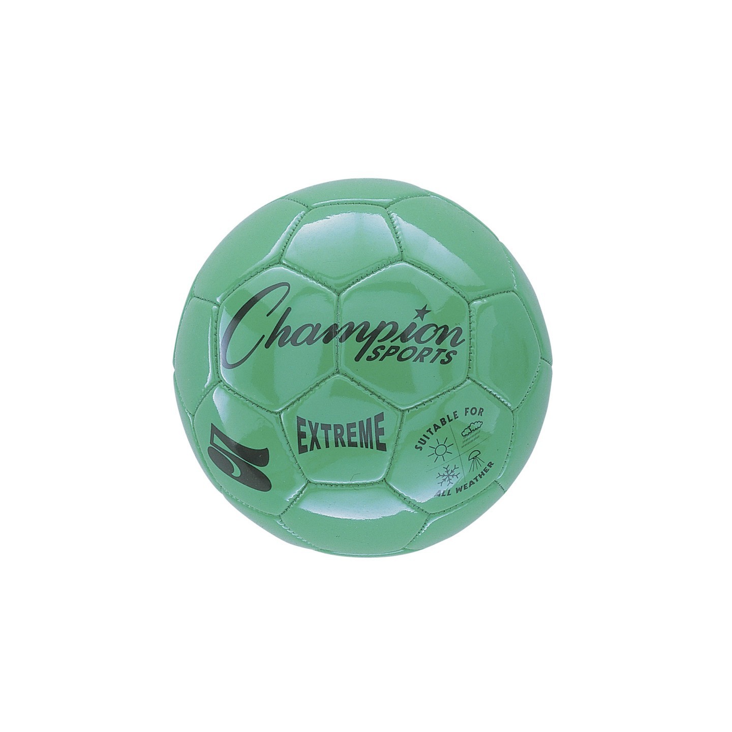 Champion Sports Extreme Soccer Ball, Size 5, Green