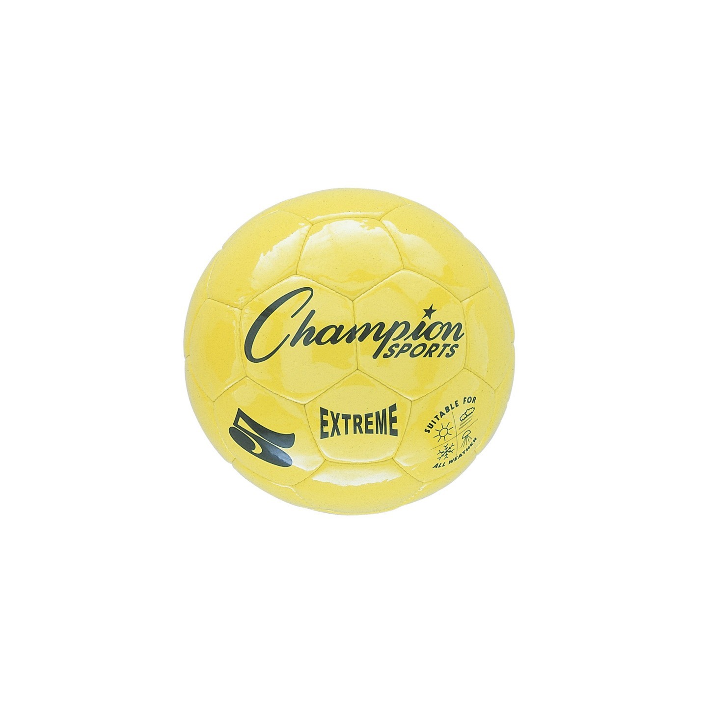 Champion Sports Extreme Soccer Ball, Size 5, Yellow