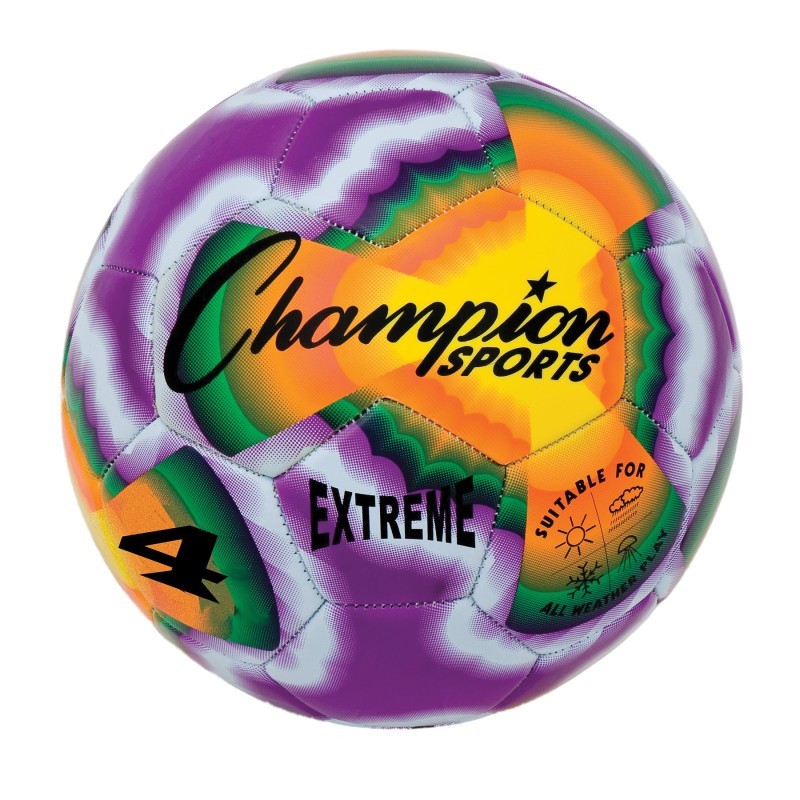 Champion Sports Extreme Tiedye Soccerball, Size 4