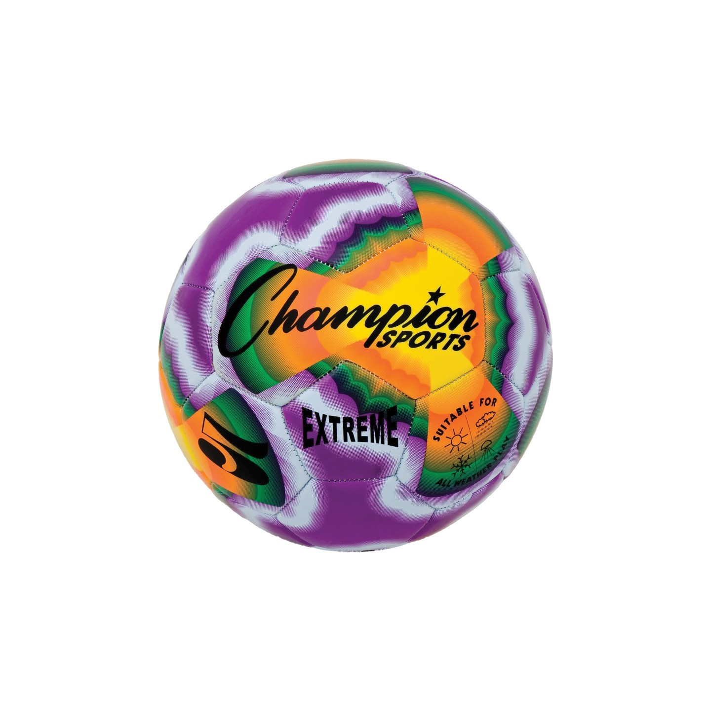 Champion Sports Extreme Tiedye Soccerball, Size 5