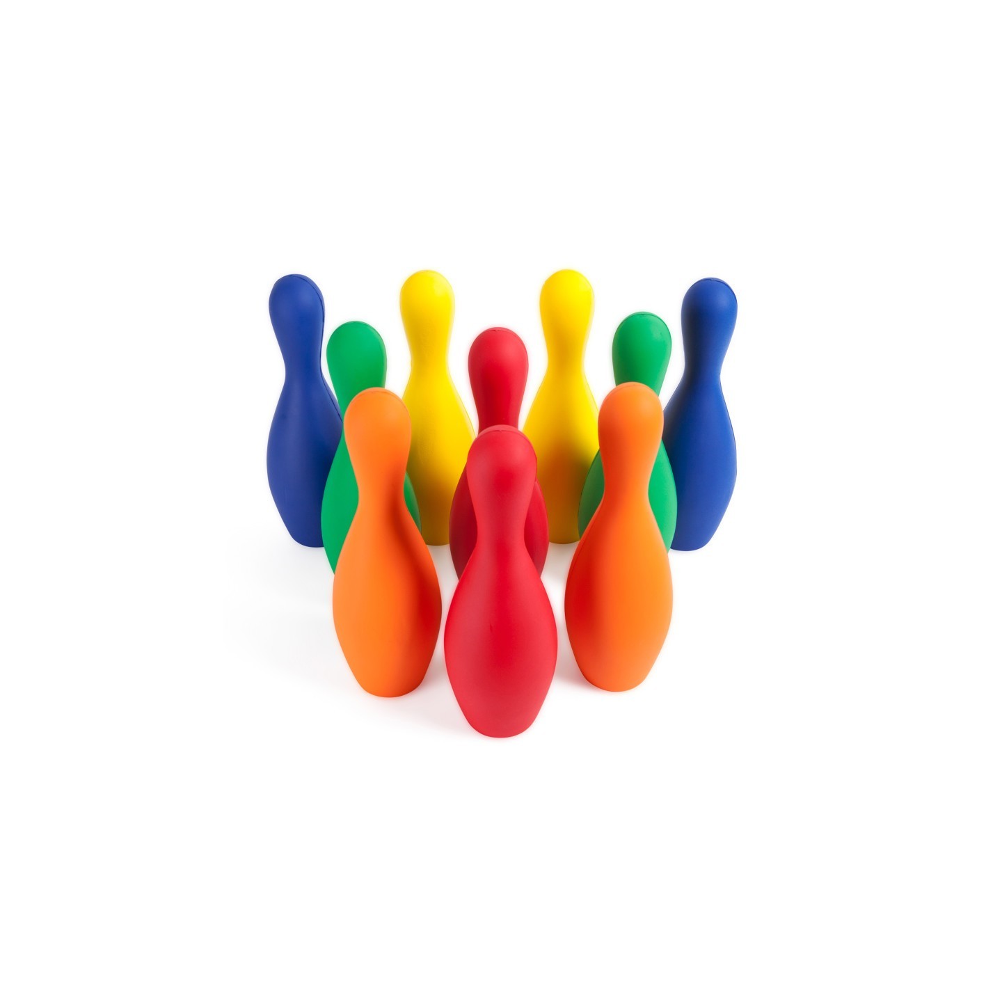 Champion Sports Colored Foam-Coated Bowling Pin Set