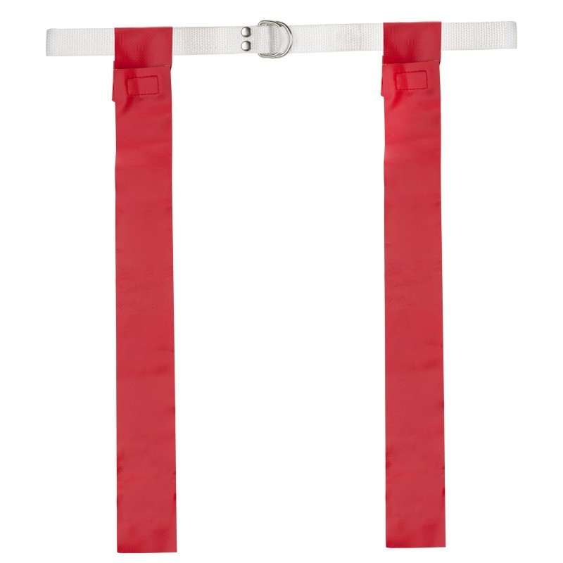 Champion Sports Flag Football Set, Red, Pack of 12