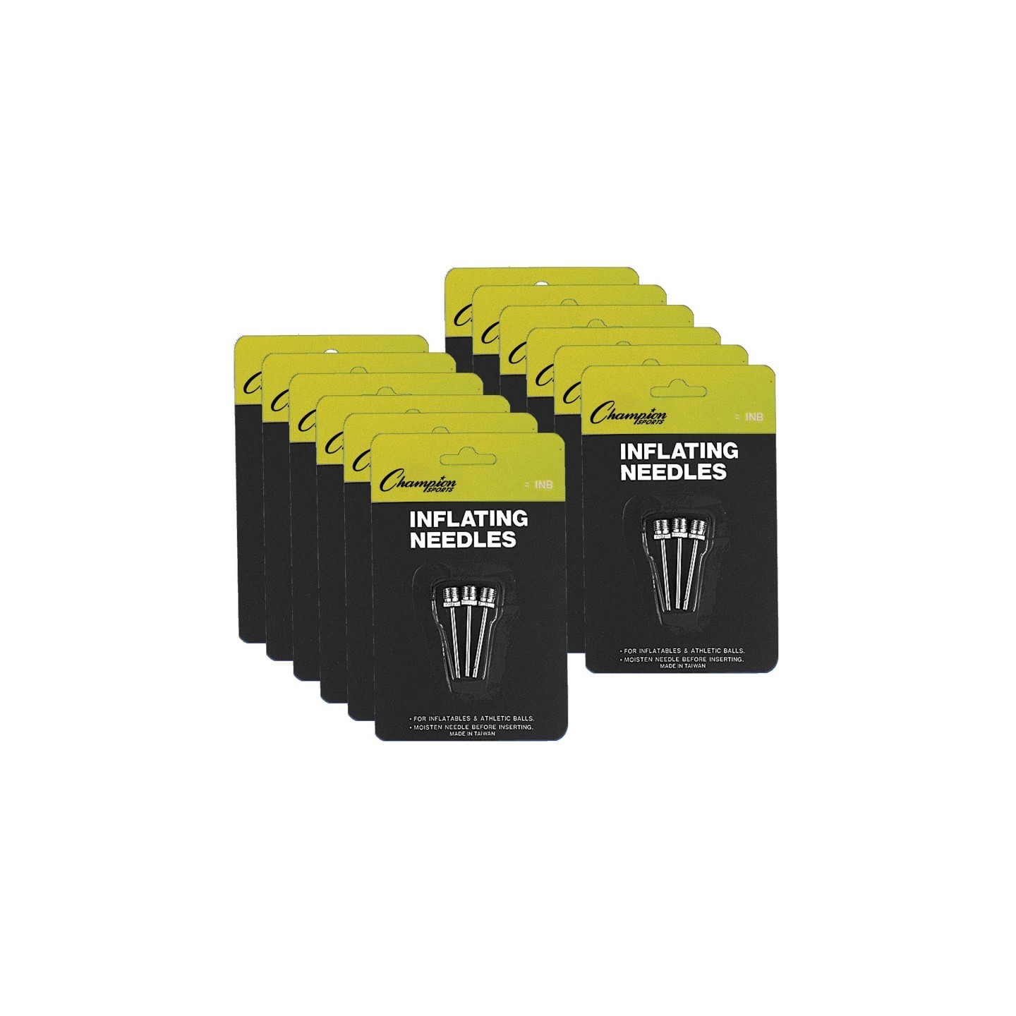 Champion Sports Inflating Needles for Air Pump, 3 Per Pack, 12 Packs
