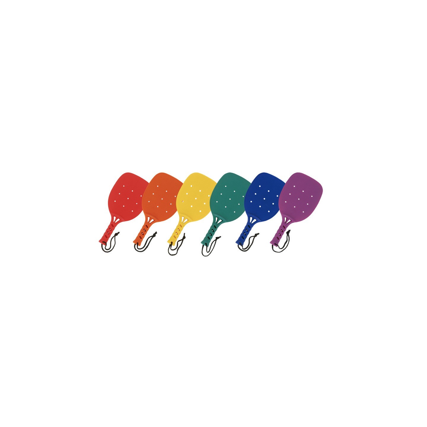 Champion Sports Plastic Paddleball Rackets, Set of 6