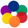 Champion Sports Round Poly Spot Markers, 10", 6 Assorted Colors