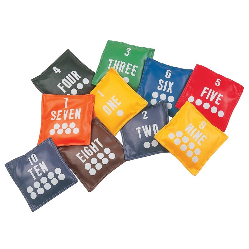 Champion Sports Numbered Bean Bags, Set of 10
