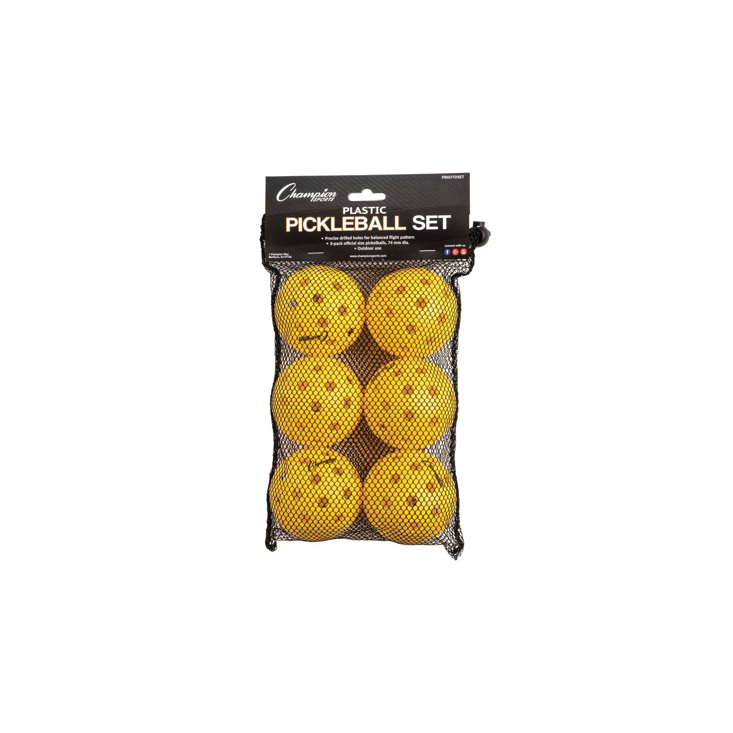 Champion Sports Recreational Outdoor Pickleball Set