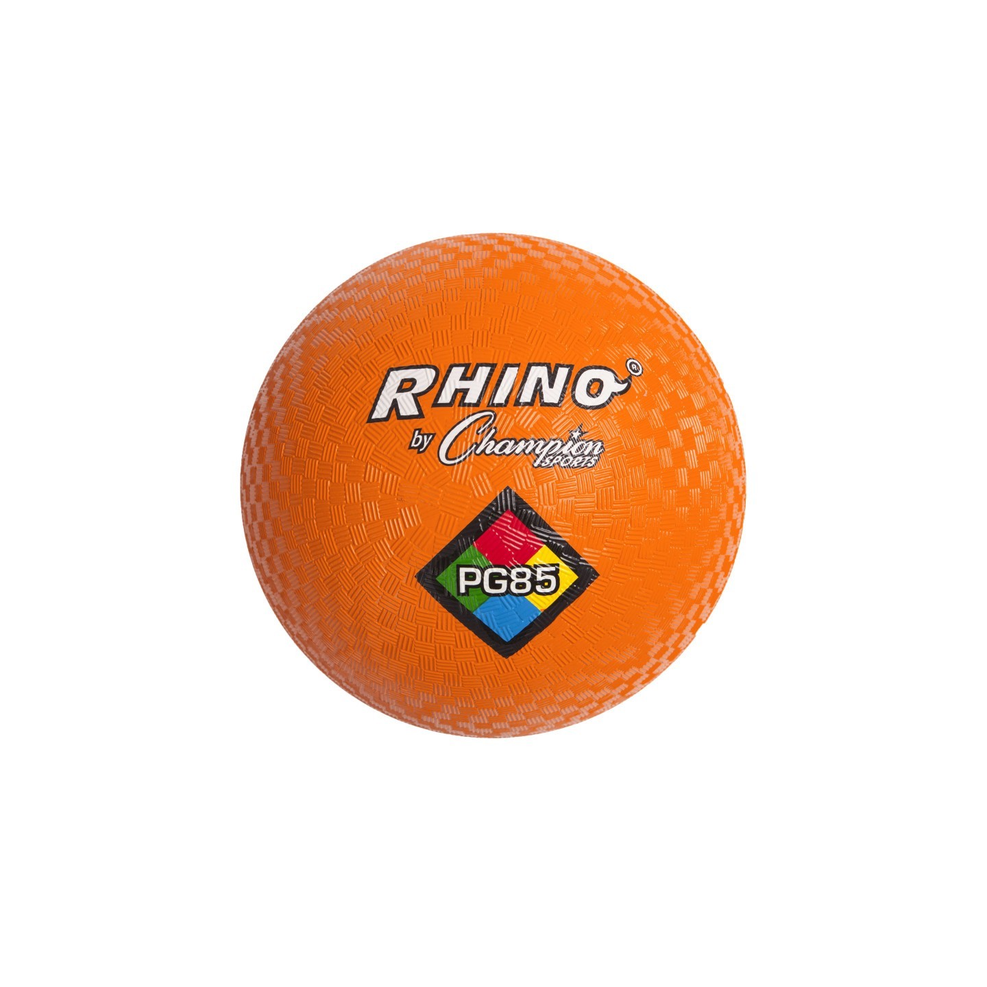 Champion Sports Rhino Playground Balls, 8-1/2"D, Two Ply, Nylon Wound, Orange