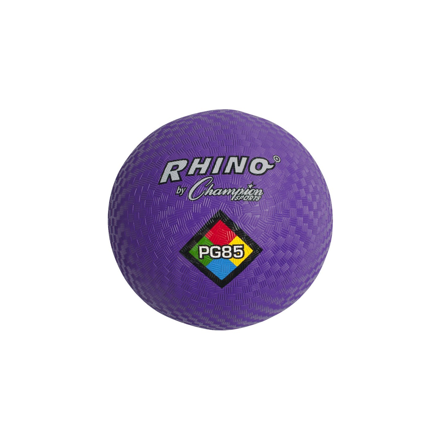 Champion Sports Rhino Playground Balls, 8-1/2"D, Two Ply, Nylon Wound, Purple