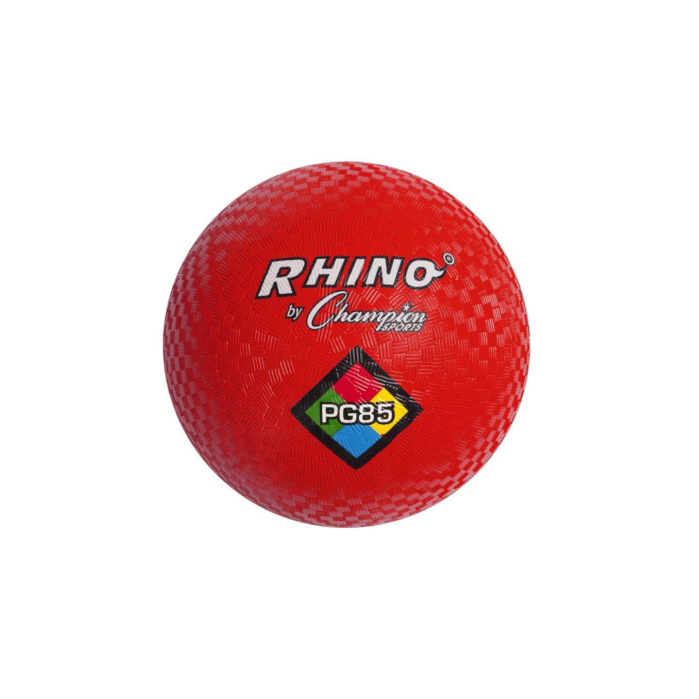 Champion Sports Rhino Playground Balls, 8-1/2"D, Two Ply, Nylon Wound, Red