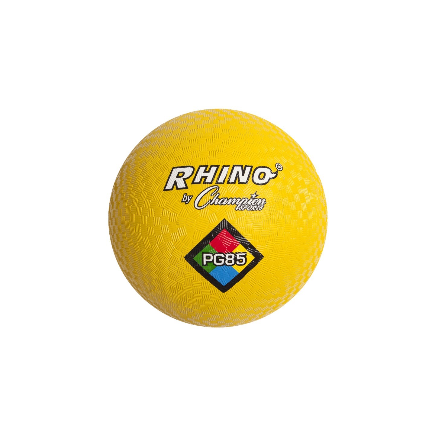Champion Sports Rhino Playground Balls, 8-1/2"D, Two Ply, Nylon Wound, Yellow