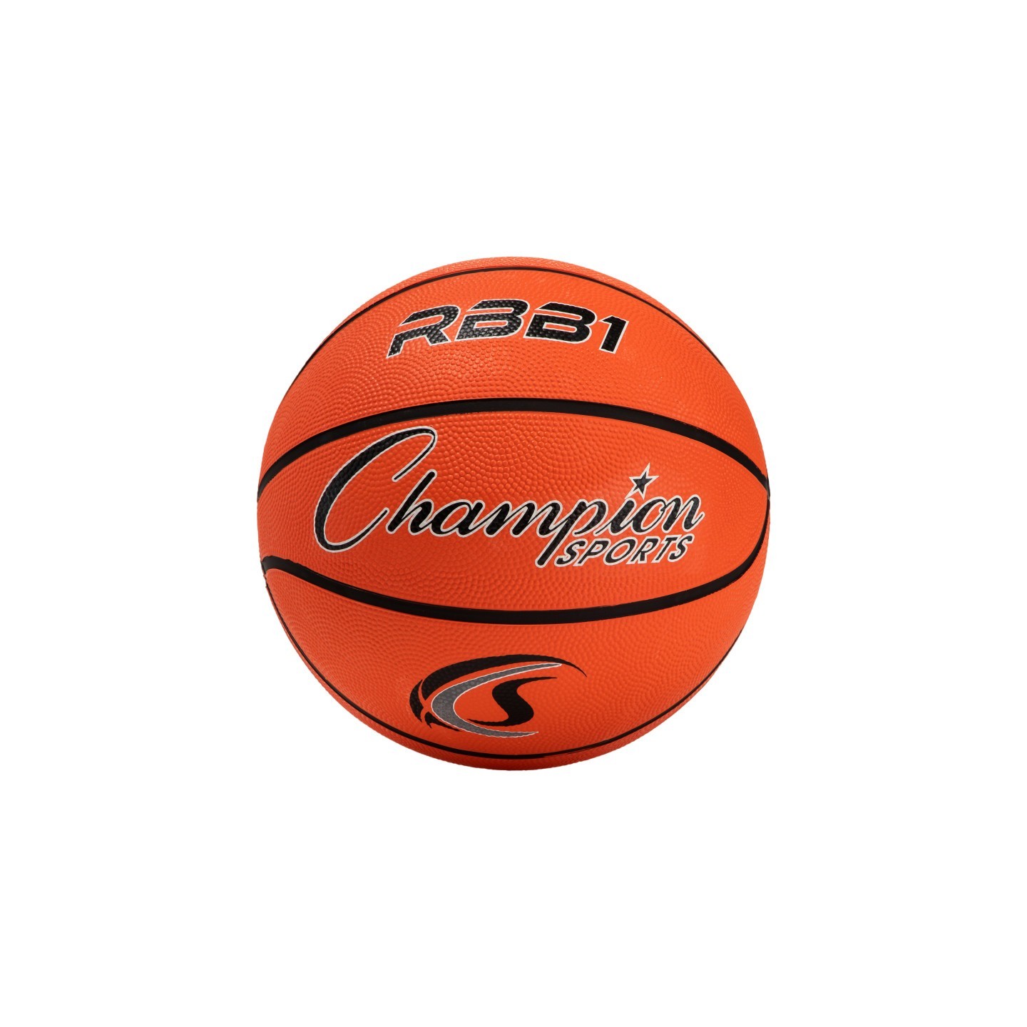 Champion Sports Rubber Basketball, Official Size 7, Orange