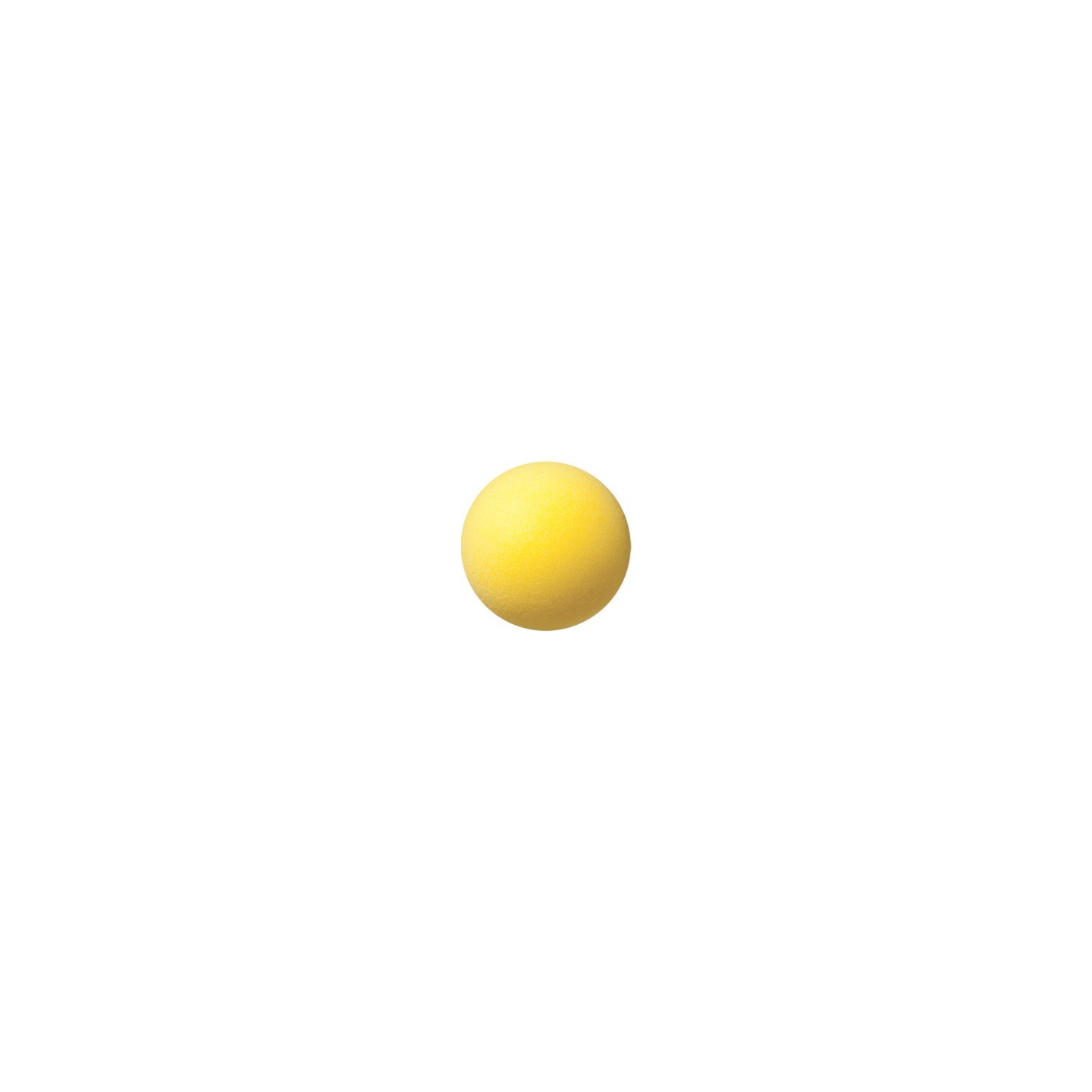 Champion Sports Uncoated Regular Density Foam Ball, 4", Yellow
