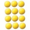 Champion Sports Uncoated Regular Density Foam Ball, 4", Yellow, Pack of 12