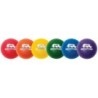 Champion Sports Rhino Skin® 8-Inch Low Bounce Dodgeball Set, Assorted Colors, Set of 6